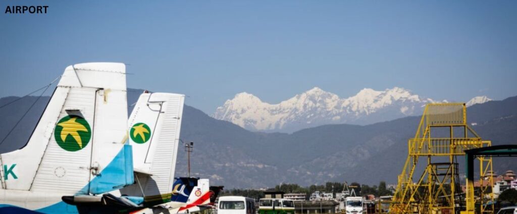 Kathmandu-airport- during Kathmandu and Chitwan tour