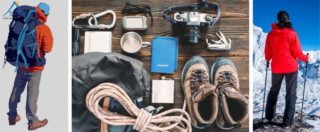 Hiking equipments required for climbing Everest